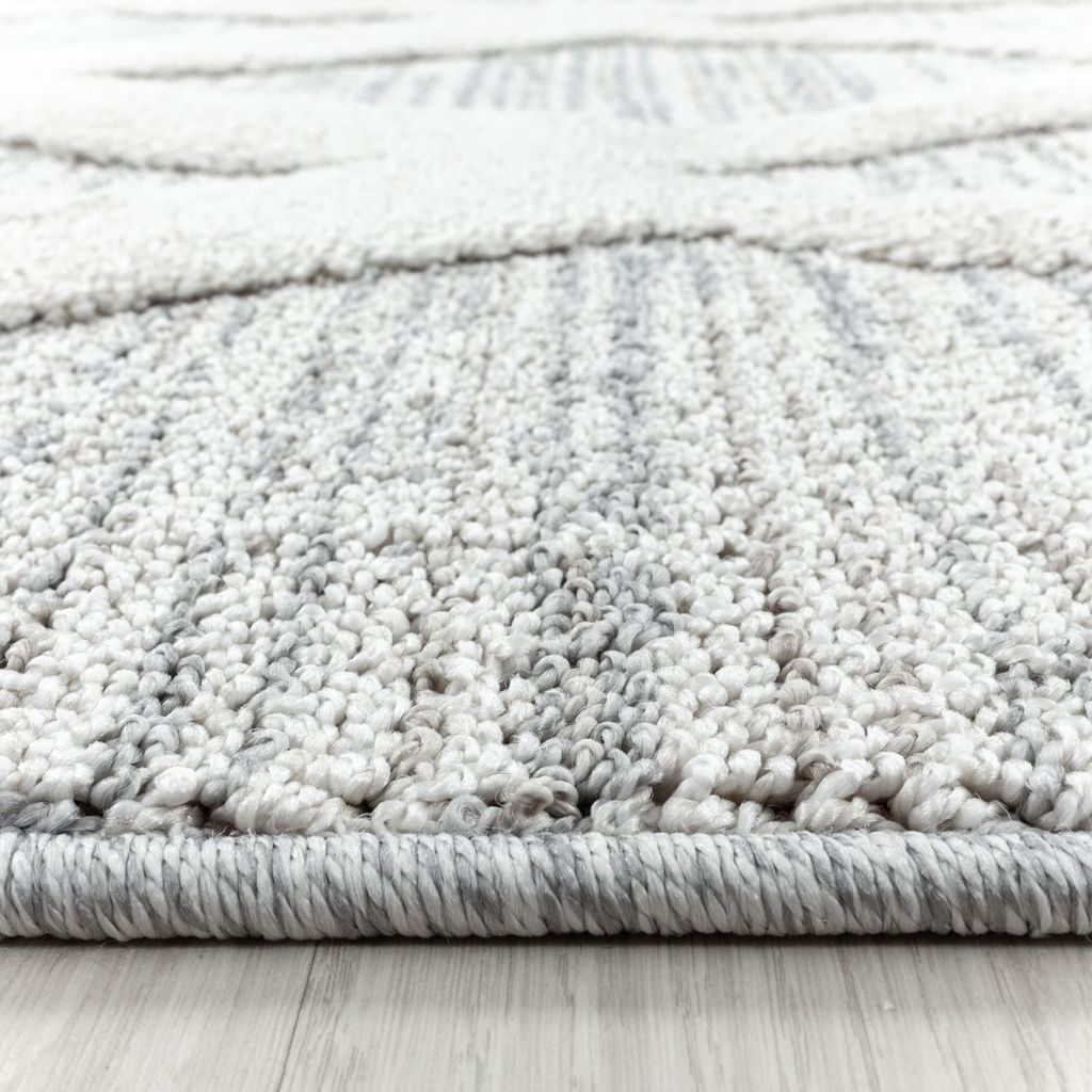 Hochflor Teppich Pepe Läufer, Farbe: Grau, Größe:80x250 cm