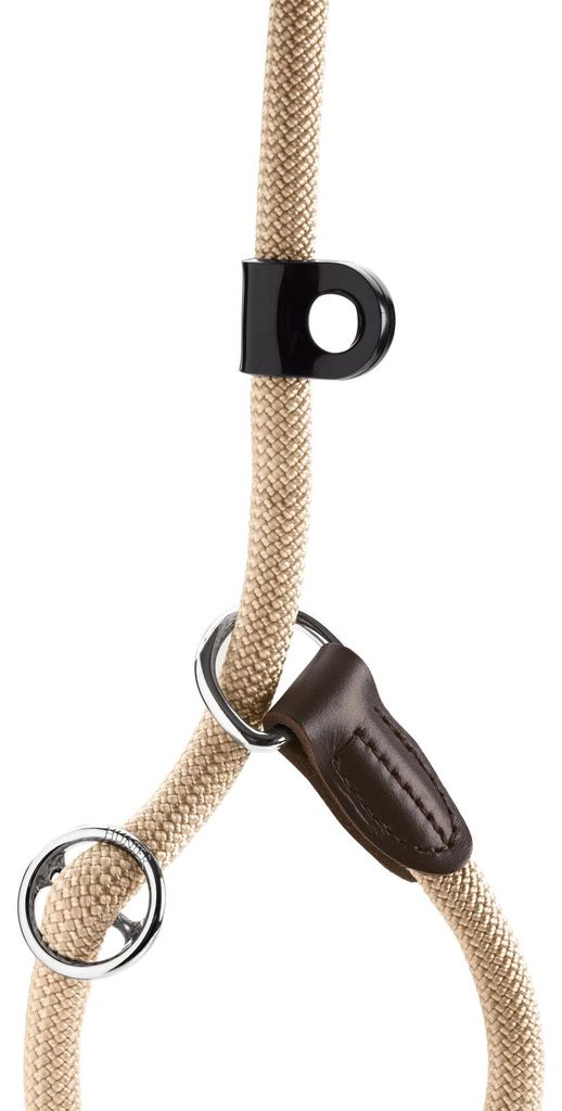 HUNTER Retriever-Hundeleine FREESTYLE, Farbe: beige, integrierte Halsung, stufenlos verstellbar, witterungsbeständig, pflegeleicht, griffig, robus...