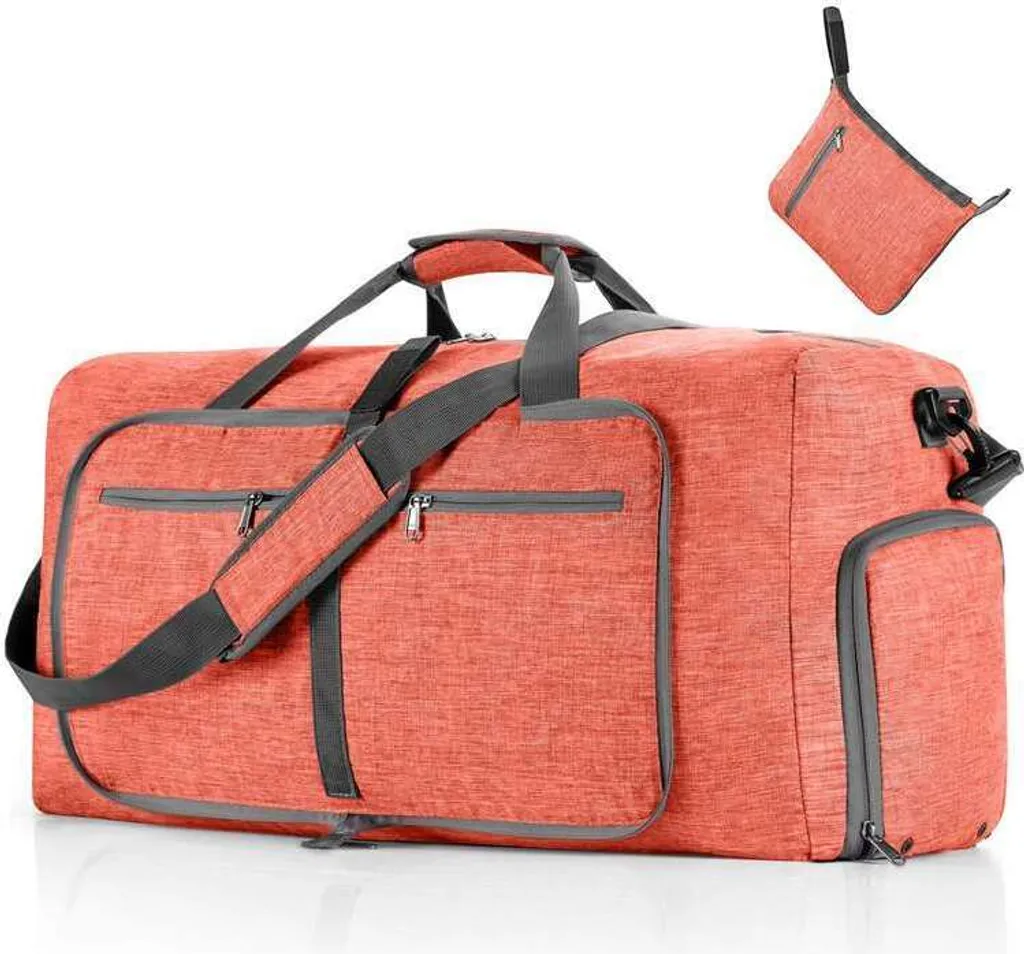 Borsa da Viaggio 85L Rosa Pieghevole: Ideale per Famiglie e Sport
