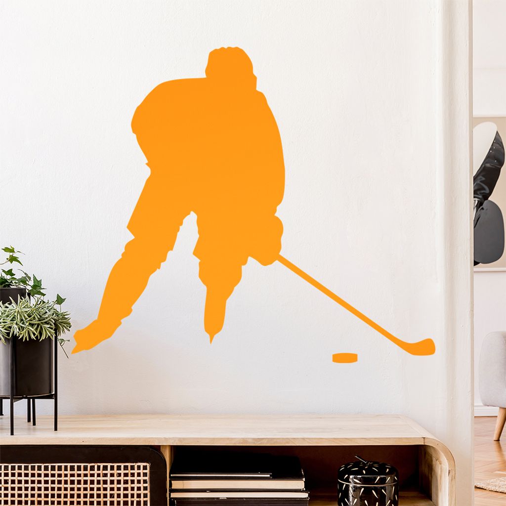 Eishockey Puck Figur Wandtattoo Wandaufkleber Wall Sticker - Dekoration, Küche, Wohnzimmer, Schlafzimmer, Badezimmer