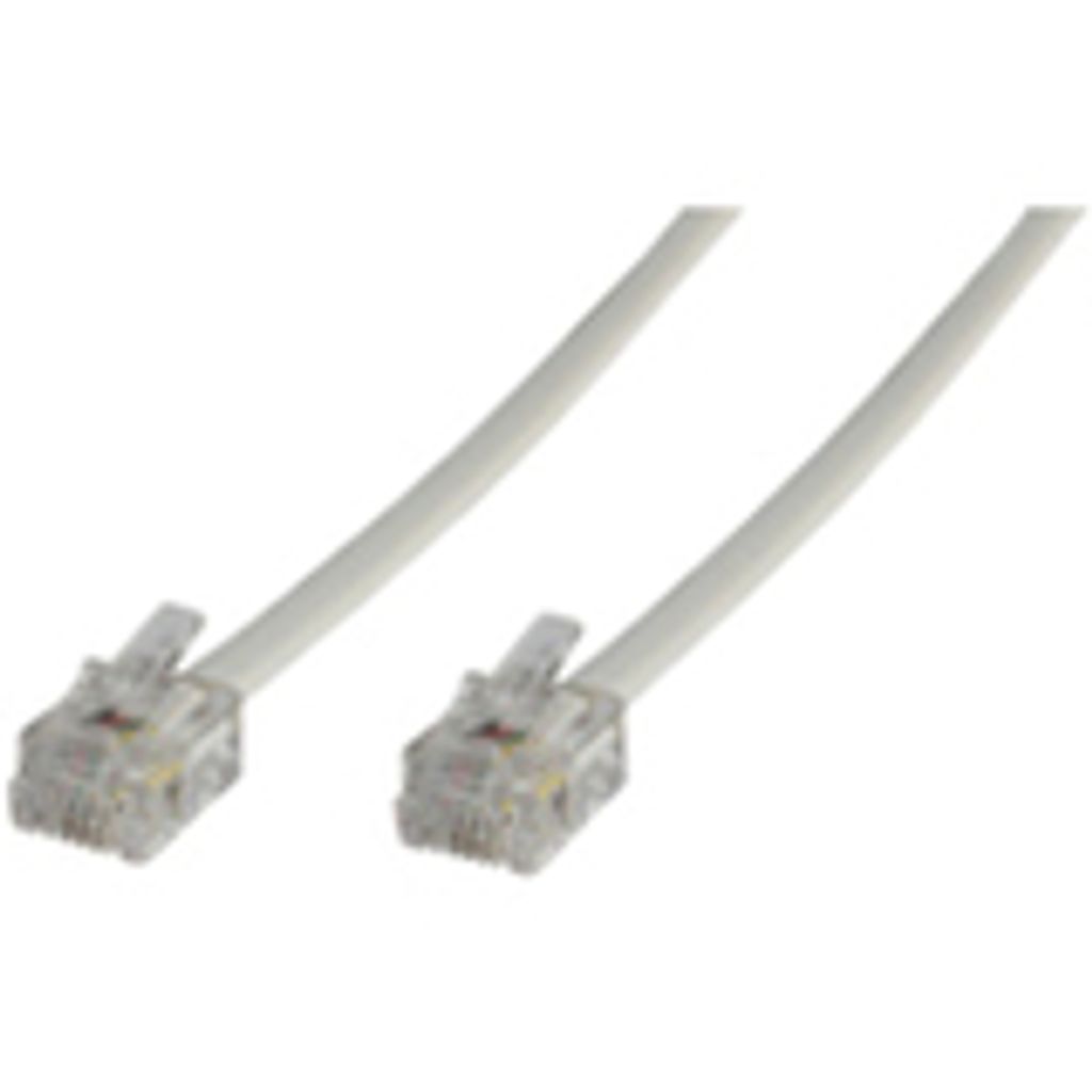 Microconnect MPK105, 5 m, RJ-12, RJ-12, Männlich, Männlich, Weiß