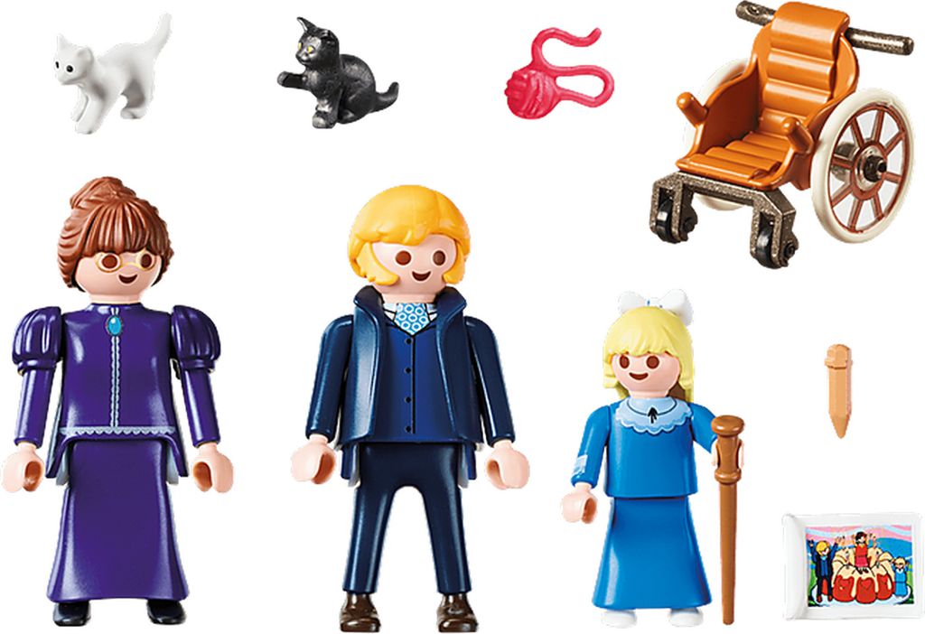 PLAYMOBIL Clara mit Vater und Fräulein Rottenmeier, 4 Produktbild 