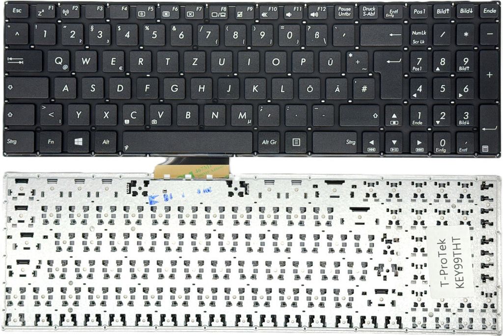 DEUTSCHE - Tastatur Keyboard Ohne Rahmen version 1 kompatibel für Asus X551CA, X551M