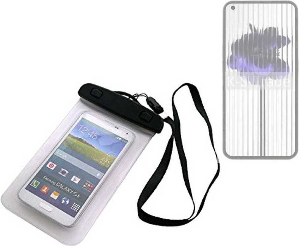 K-S-Trade Schutz Hülle Handy Hülle Kompatibel mit Nothing 1 Beach Bag wasserdicht 16cm x 10cm Schutzhülle Staub Sand Flachwasser Beachbag Case