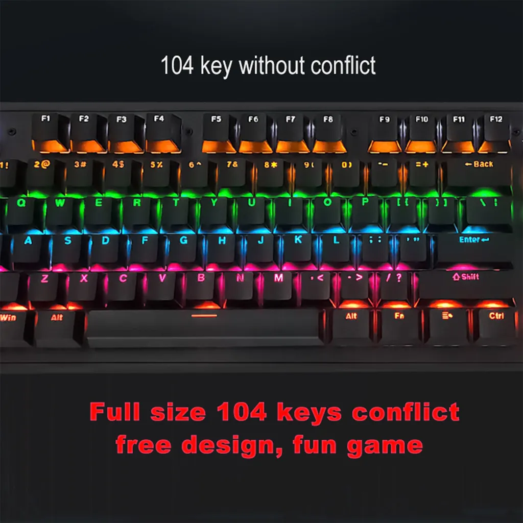 Clavier Mécanique Rétroéclairé LED avec Switches Bruns et Blancs - 7