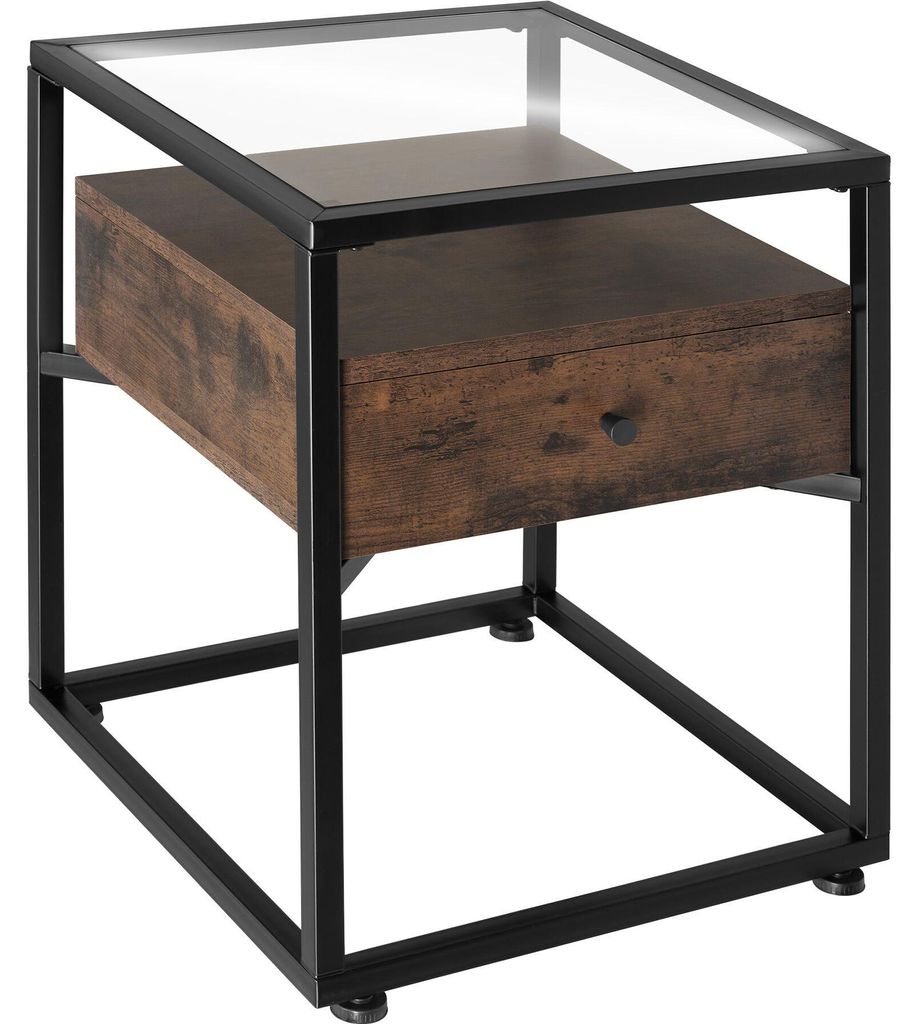 tectake Nachttisch Preston 43 x 45 x 54,5 cm