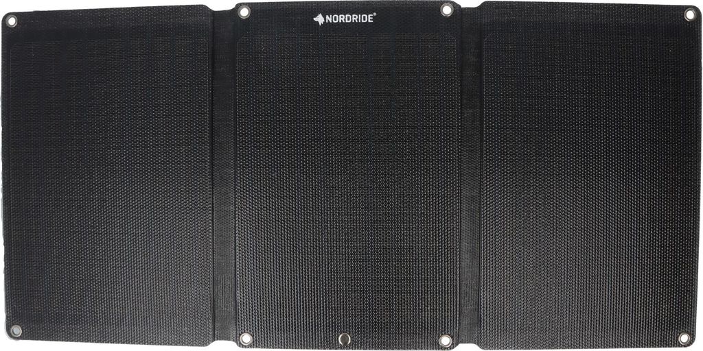 Nordride Solarpanel, 7812 Solar Pulse, Schnelllade-Solarladegerät mit 24W, mit USB-A und USB-C-Anschlüssen, integrierter Ständer