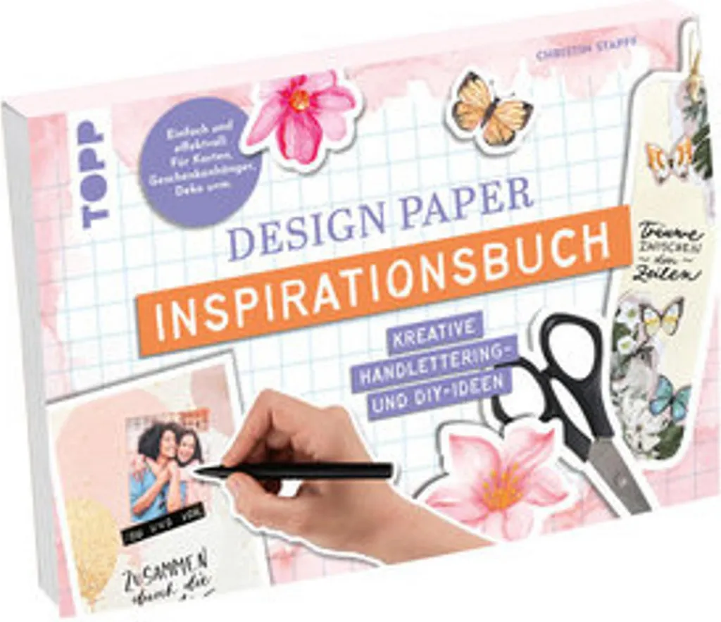 Design Paper : Livre d'idées créatives Handlettering et DIY 120p