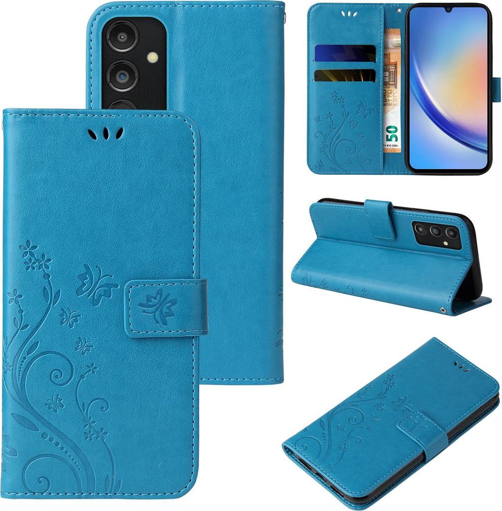 Handyhülle für Samsung Galaxy A34 5G Floral Blumen Produktbild 
