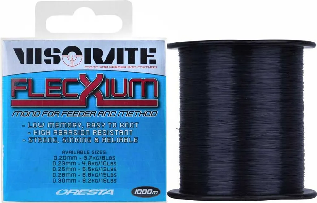 Cresta Visorate Flecxium Monofilament Bleu 0,280 mm Nylon de Pêche