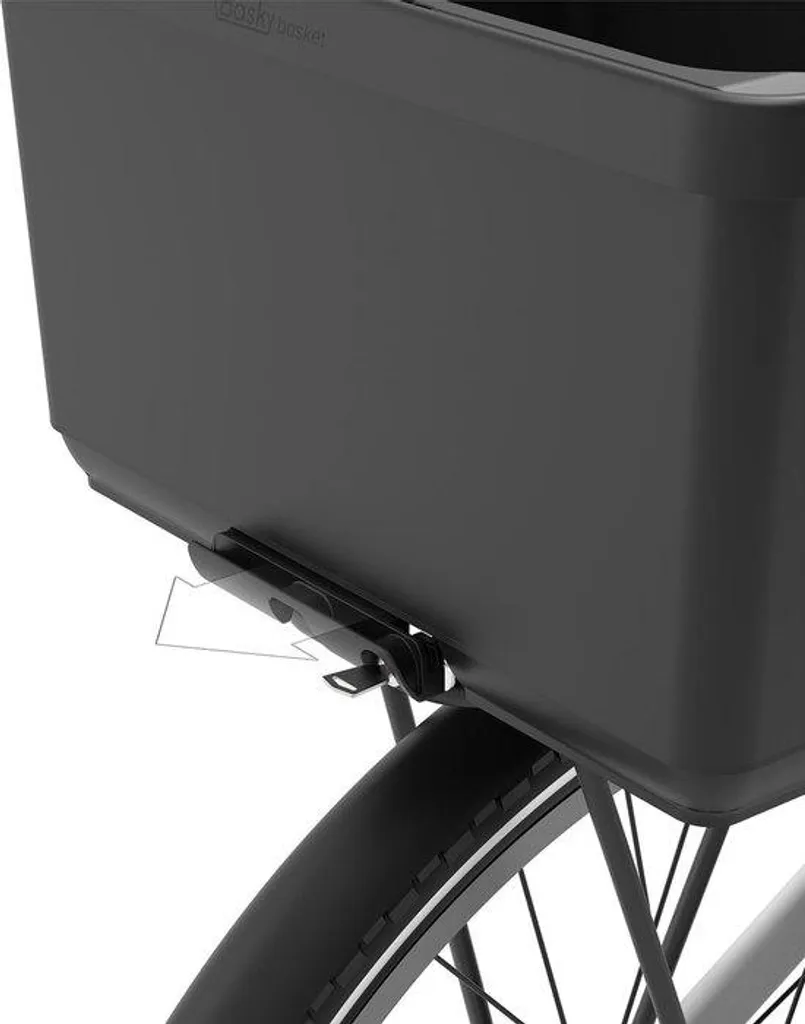 Panier de vélo noir de taille moyenne en métal robuste pour cycliste