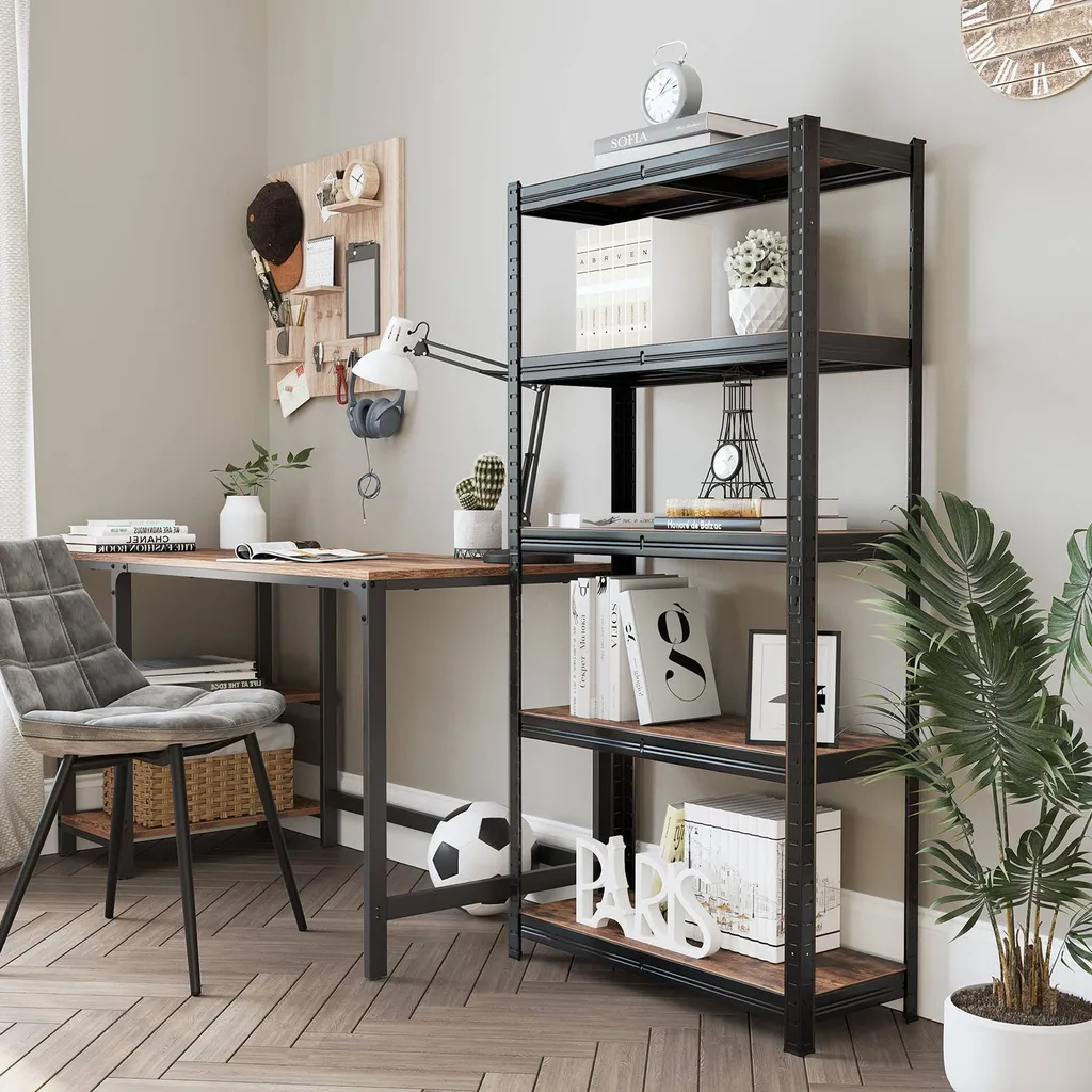 Étagère de Rangement Réglable 650kg avec 5 Niveaux de Stockage Pro