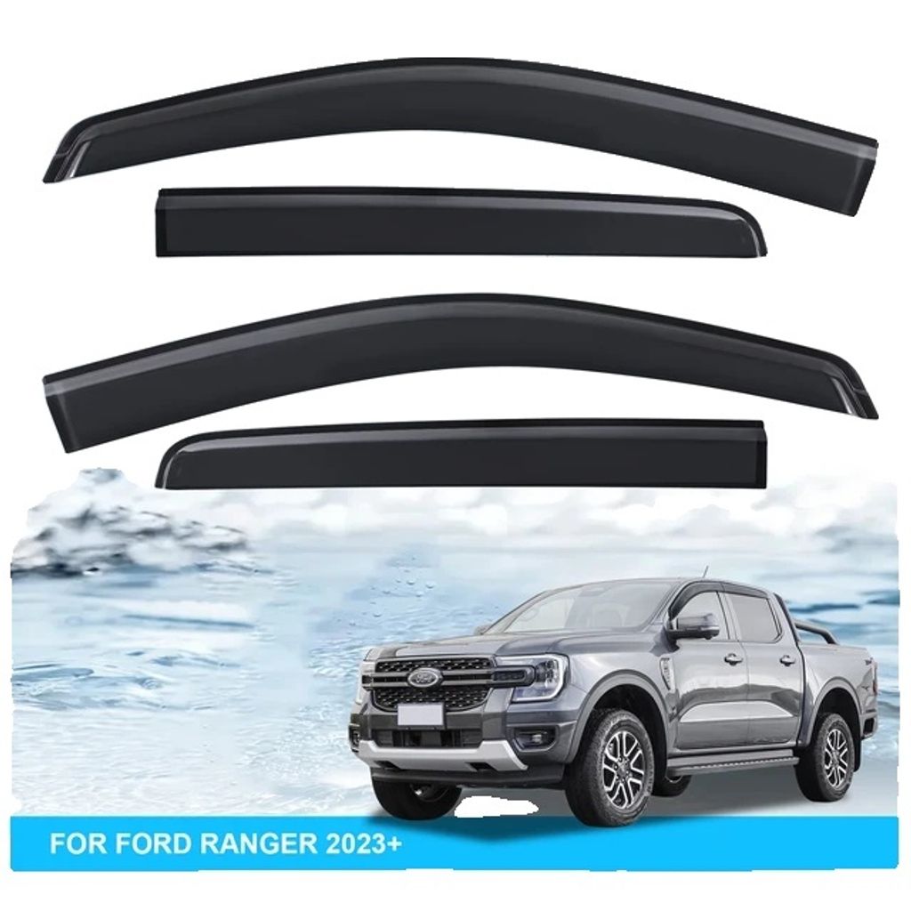 Ford Ranger Raptor 2023 Zubehör, Weathershield Design, Doppelkabinen-Passform, Fensterblende