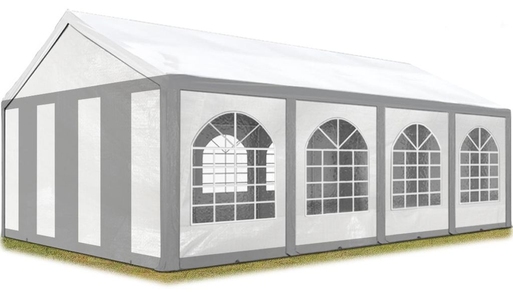 TOOLPORT Hochwertiges Partyzelt 4x8 m Pavillon Zelt ca. PE Produktbild 