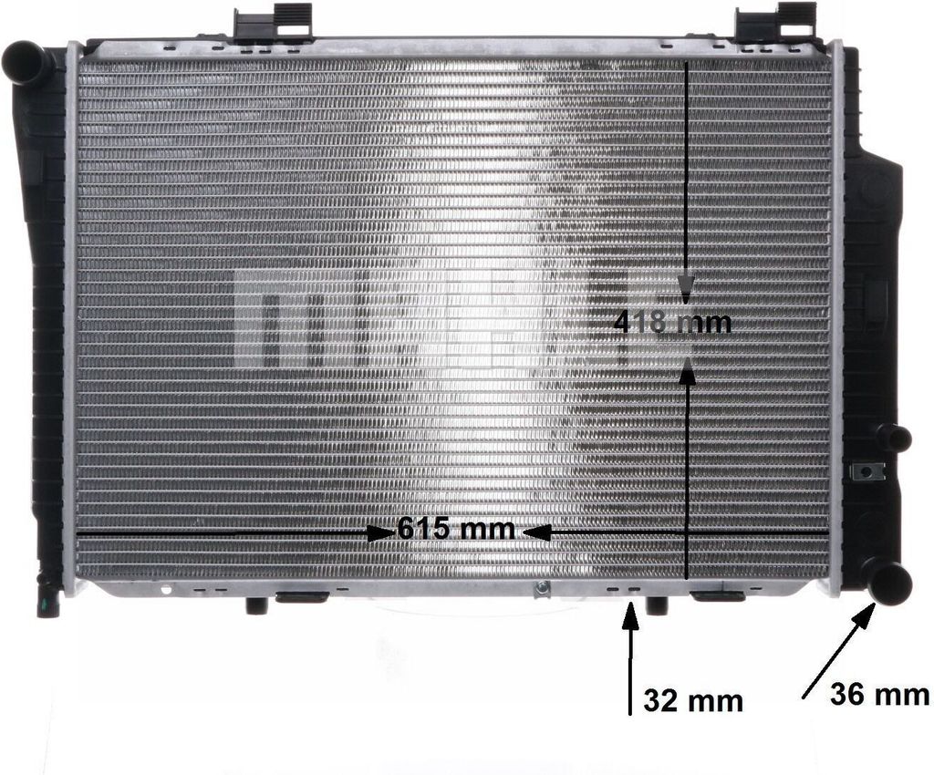MAHLE CR 270 000S Kühler Wasserkühler Motorkühler passend für MERCEDES-BENZ C-Klasse Limousine (W202) SLK (R170) E-Klasse Limousine (W210) CLK ...