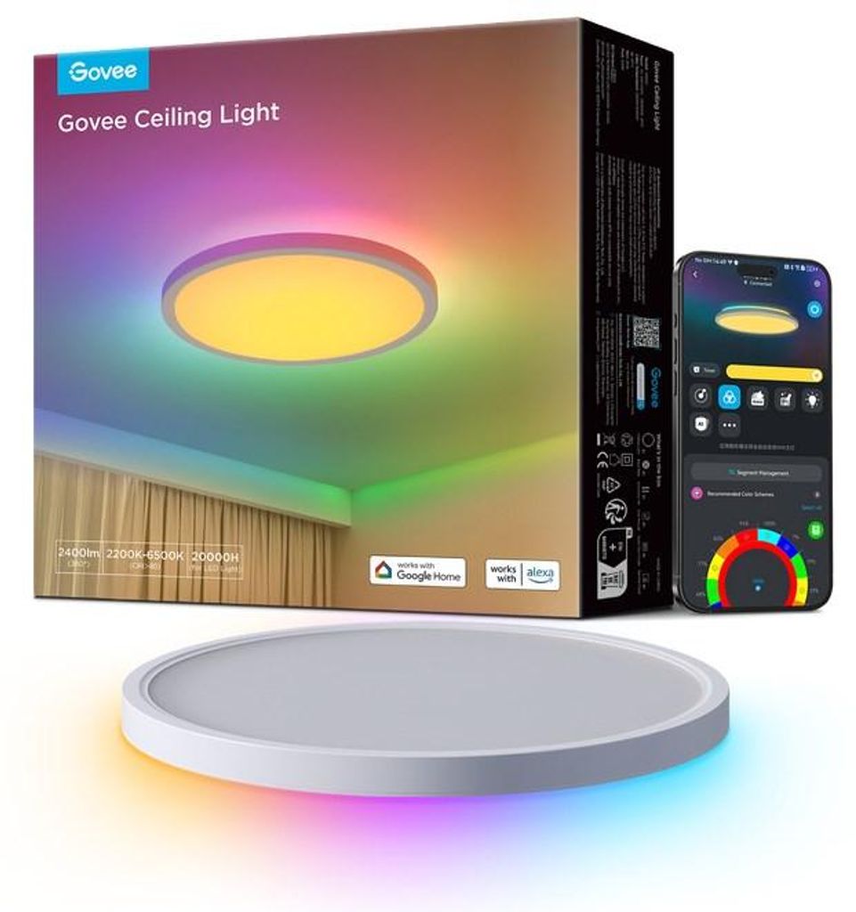 Govee 30cm RGBWW + RGBIC Smart, Intelligente Produktbild 