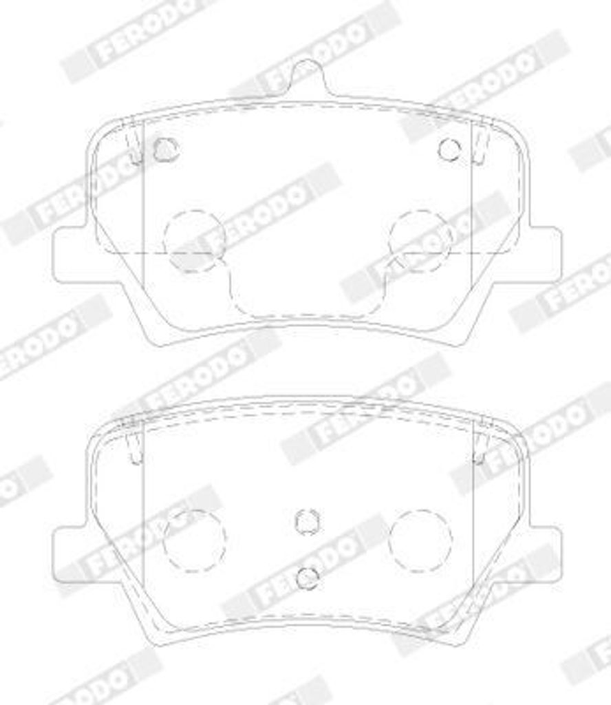 FERODO Bremsbeläge Satz Hinten für VOLVO XC40 (536) FDB5157 Produktbild 