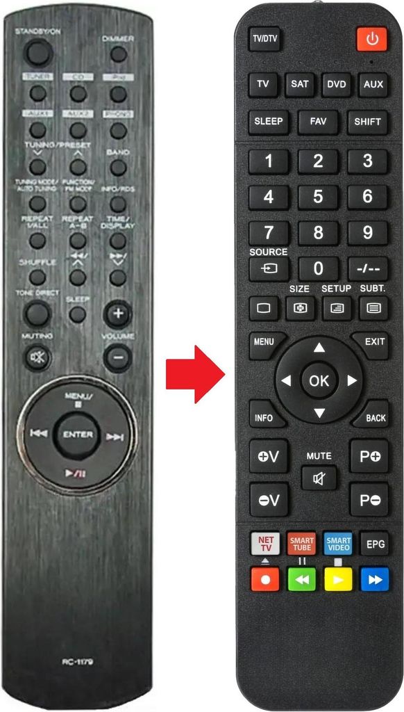 Fernbedienung geeignet für TEAC TEAK AH380