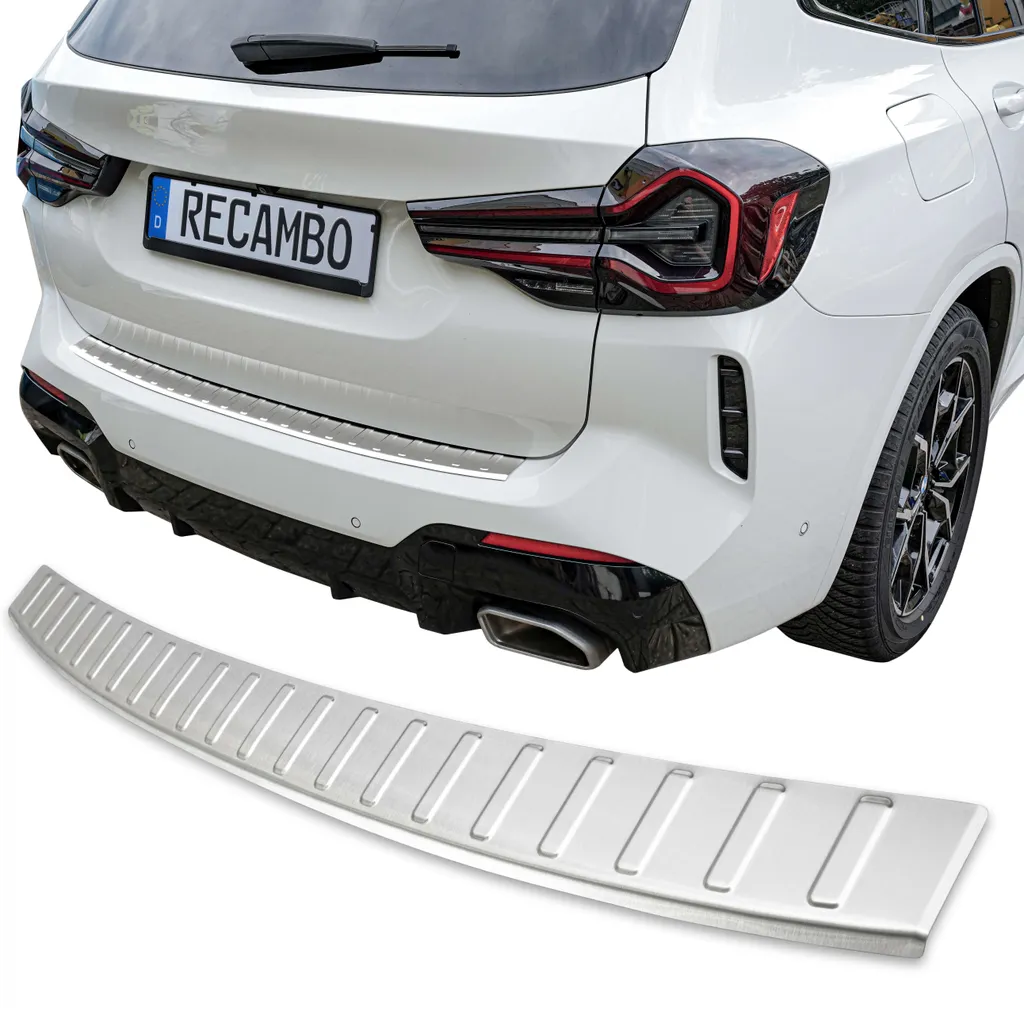 Protection de pare-chocs arrière en inox pour coffre de BMW X3 G01