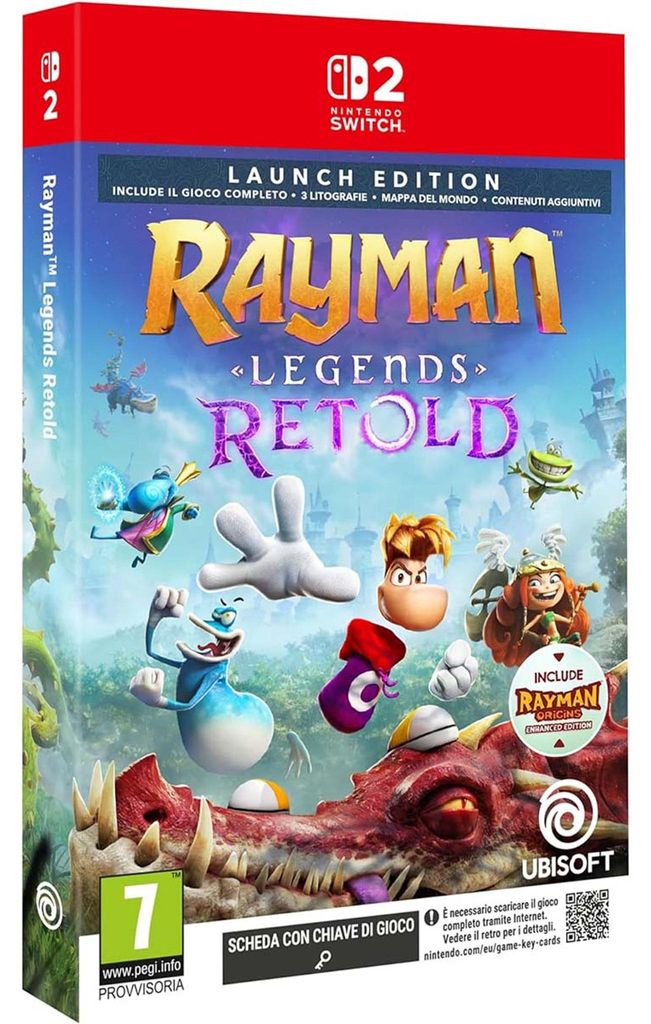 Switch 2 Rayman Legends Retold Launch Edition Produktbild 
