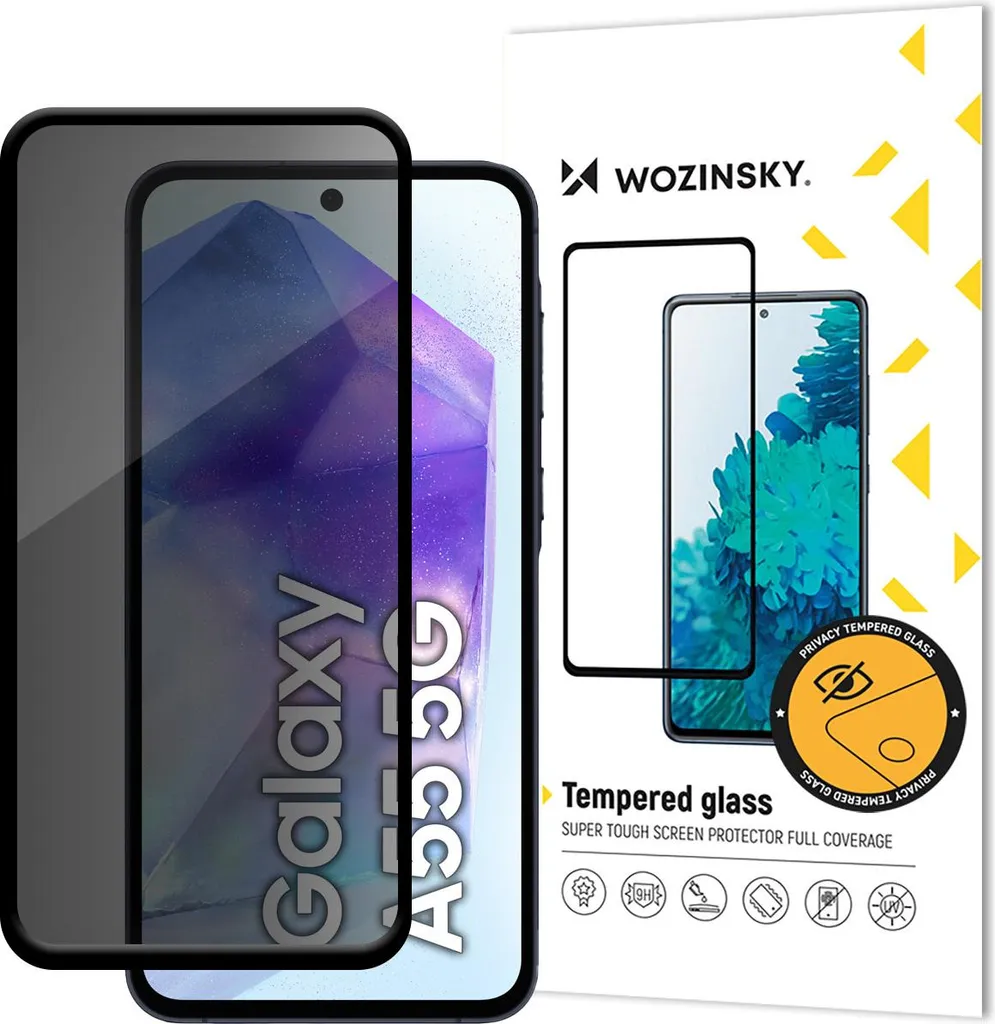 Wozinsky Privacy Glass Vetro Temperato per Samsung Galaxy A55 - Proteggi la tua Privacy KP32887