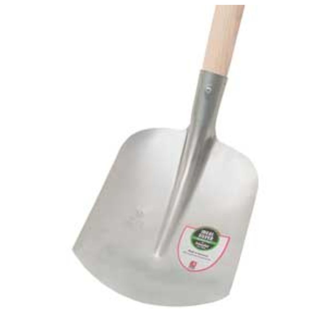 Idealspaten Schaufel, Holländer Form (rund), Größe 00-265 x 220 mm, 1265 mm 5/00 ET100