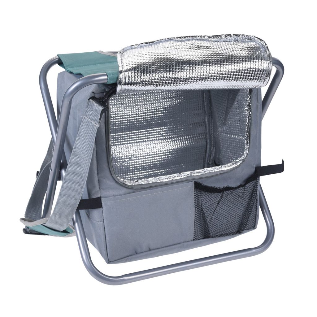Progarden Klapphocker Metall, Polyester grau / blau 36cm x Produktbild 