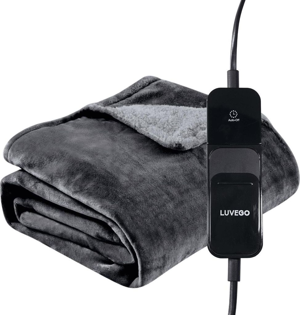 Heizdecke mit Fleece/Sherpa - Single Heat Blanket - 160x120 Produktbild 