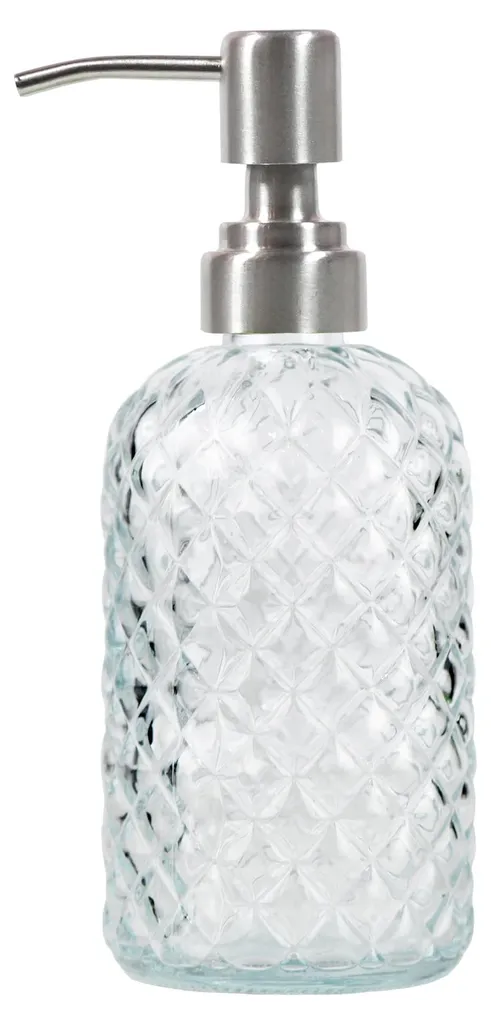 Distributeur savon anti-rouille en inox 304 et verre pour éviter le calcaire