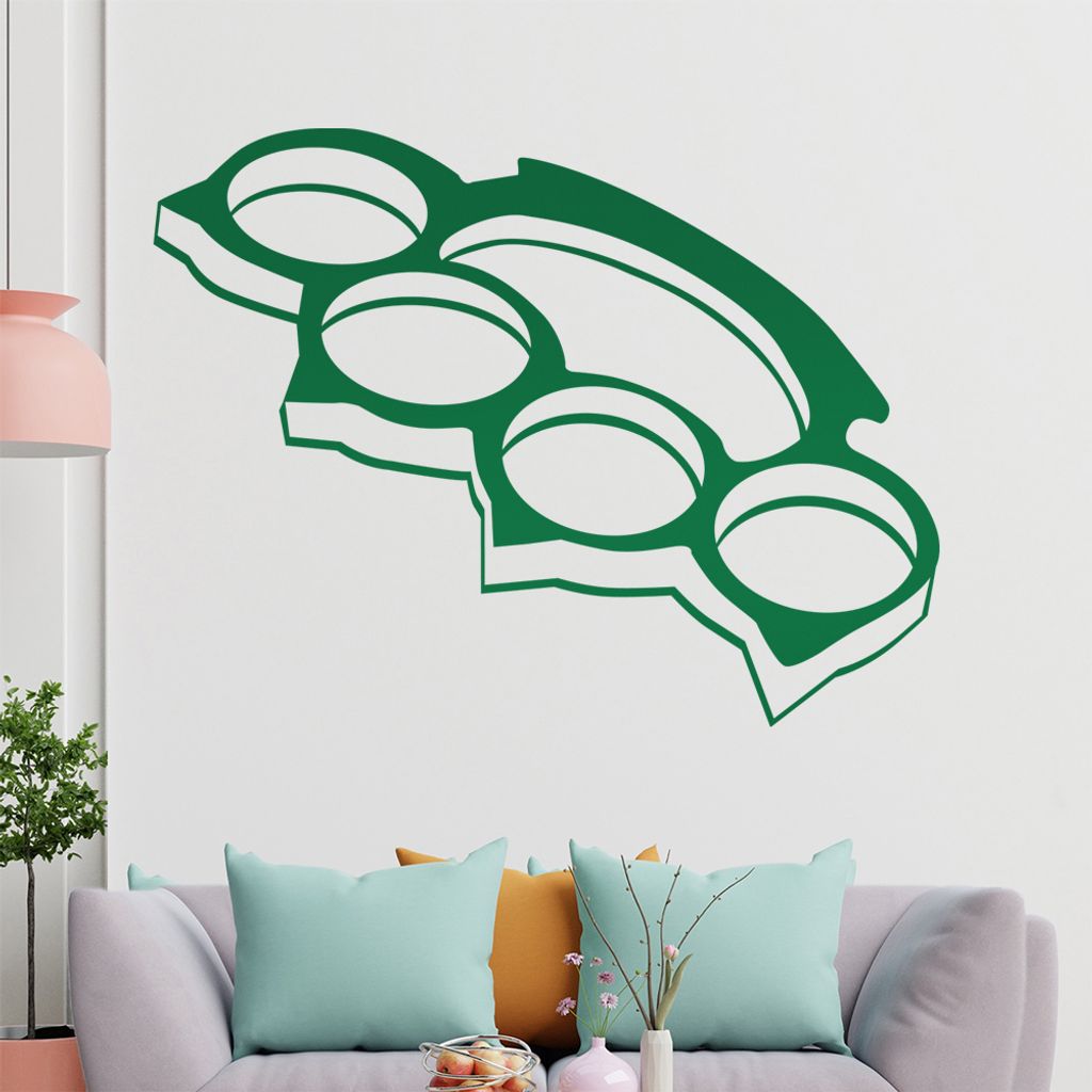 KIWISTAR Schlagring Wandtattoo in 6 Größen - Wandaufkleber Wall Sticker - Dekoration, Küche, Wohnzimmer, Schlafzimmer, Badezimmer