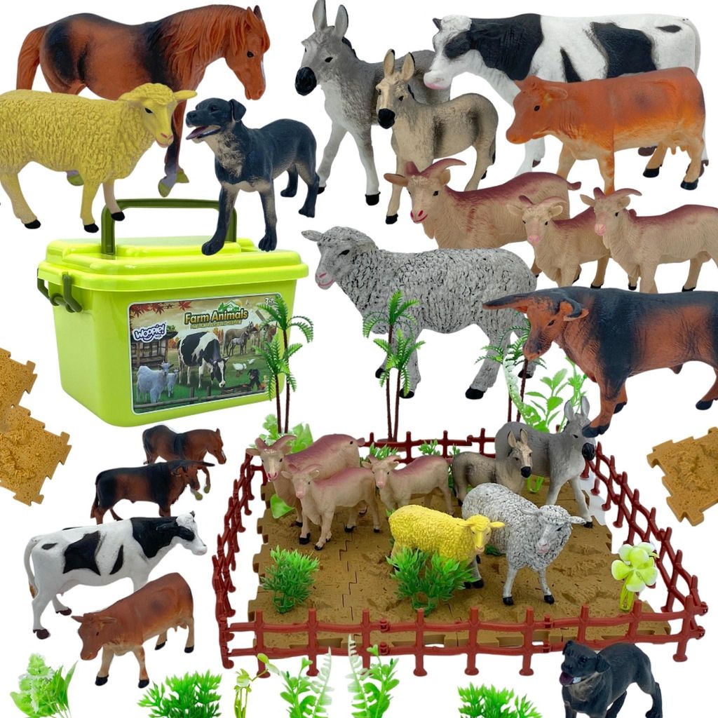 Woopie Set Bauernhoffiguren + Truhe 57-tlg. Produktbild 