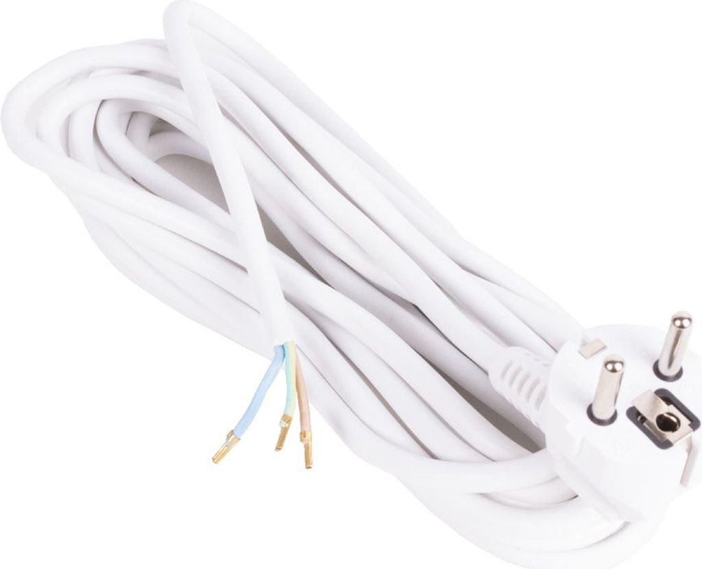 Benson Netzkabel mit gewinkeltem Schuko-Stecker - 5 Meter - Produktbild 