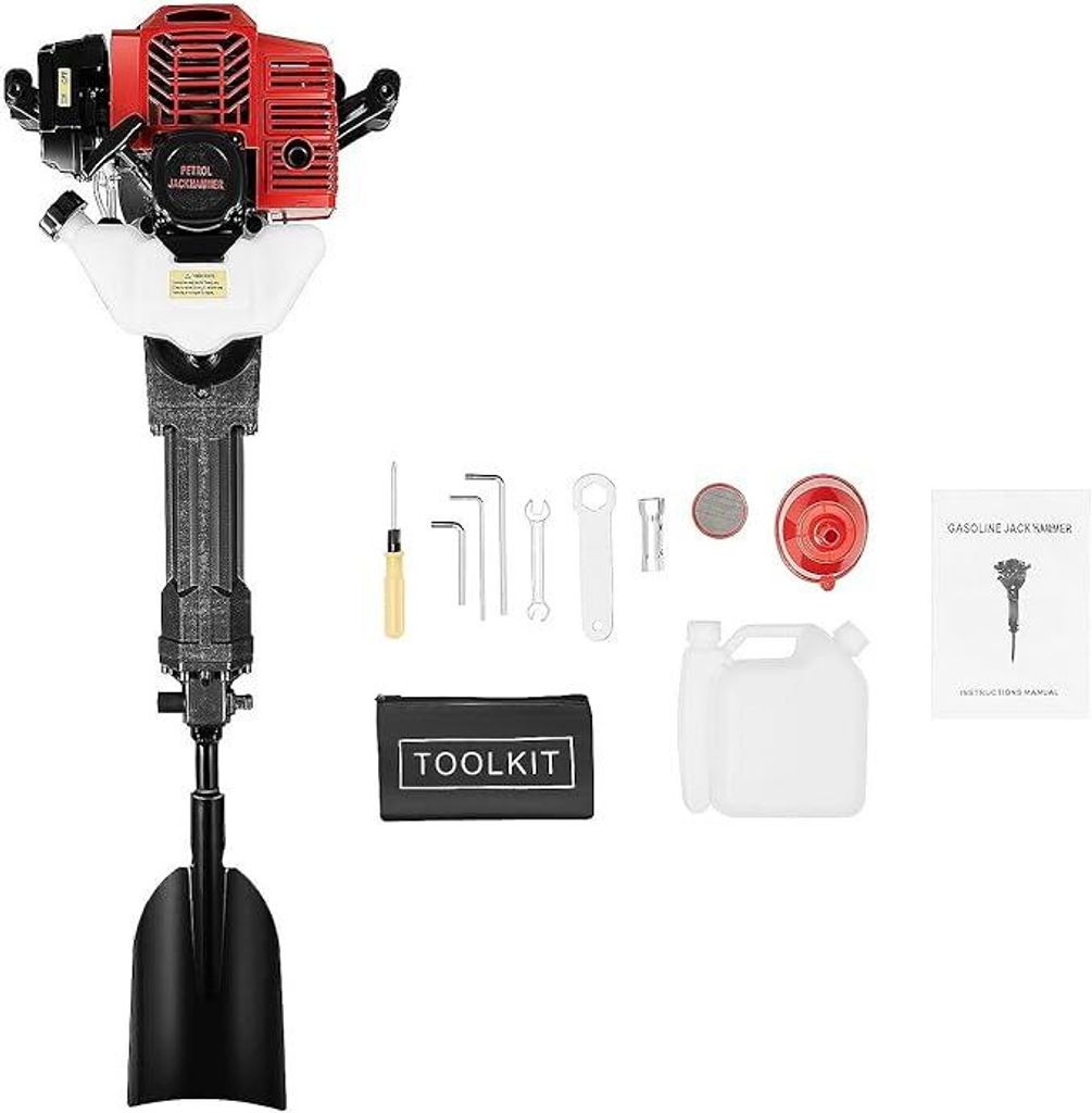 52cc Grondfrees, benzine, 2-takt motor, voor tuin, boom, Productafbeelding 