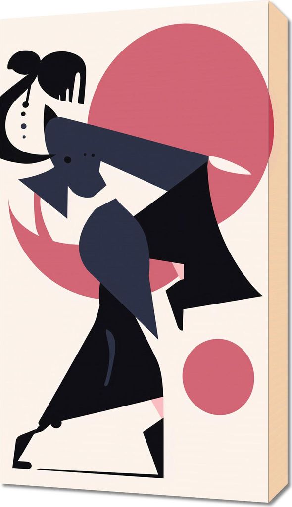 Bild 40x70cm Mit Stolzem Schritt