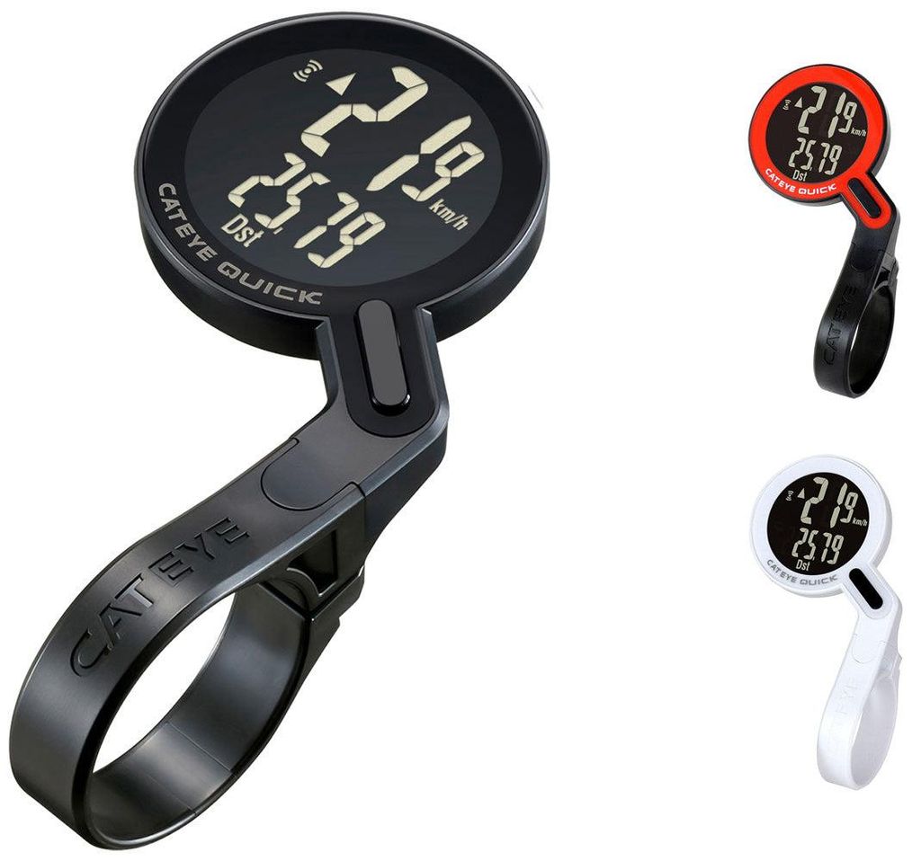 Compteur vélo Cat Eye Quick CC-RS100W, couleur : noir/rouge Image du produit 