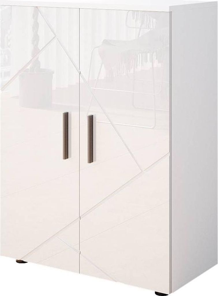 Meuble salle de bain Vicco Irma Blanc Haute brillance Image du produit 