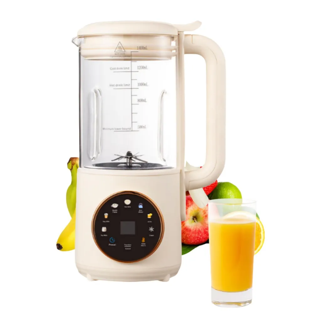 Macchina per latte di soia 800 ml, acciaio inossidabile 304, 8 funzioni Frullatore compatto, automatico, timer, coperchio magnetico, frullatore per 1-2 persone
