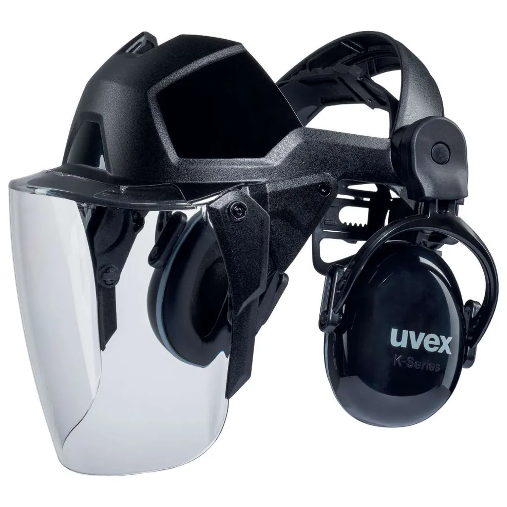 Casque de protection Uvex 9790212 Noir - Modèle léger avec coque rigide