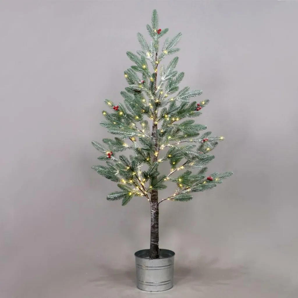 ACA Lighting Snow Pine X10168144 Sapin LED Blanc Chaud 120cm IP44
