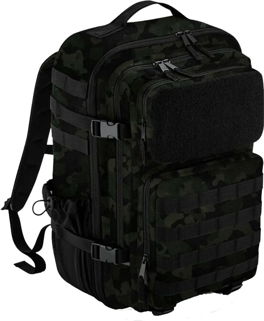 Sac à dos Bagbase 35L Camo : Système Molle et Polyester Robuste BC5066