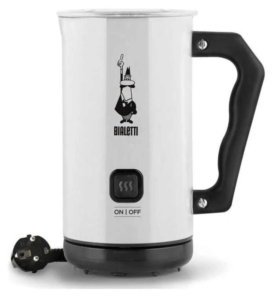 Mousseur à Lait Bialetti MKF02 Blanc Haute Performance - Mousse Onctueuse