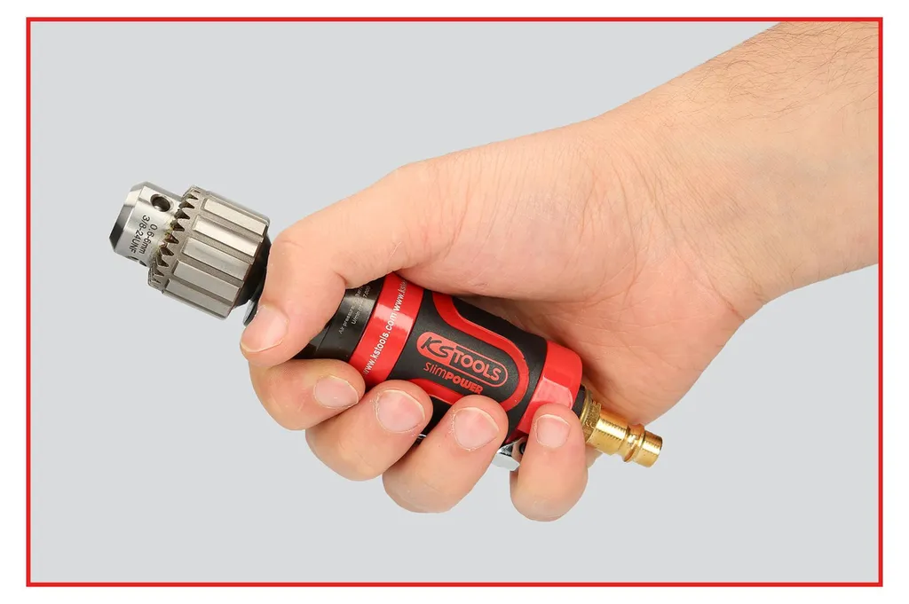 Perceuse pneumatique droite compacte 3/8 pouce pour accès difficiles