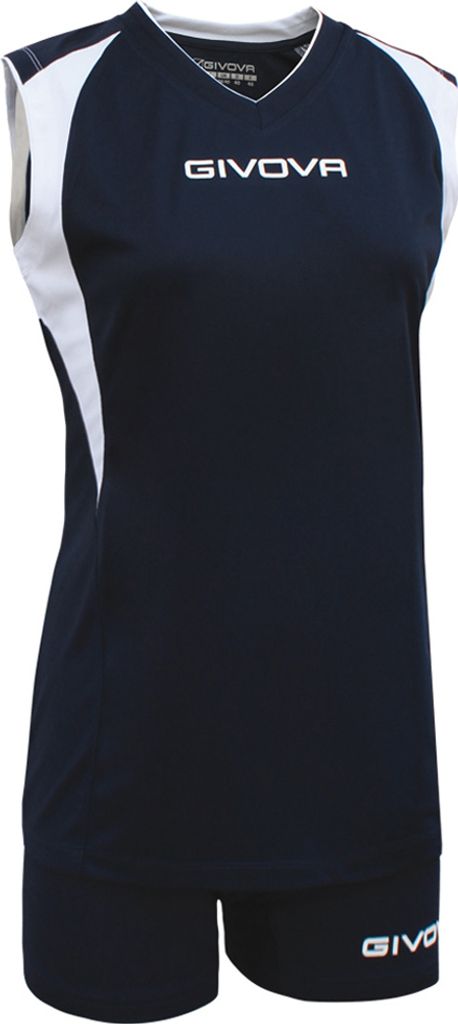 L BLU/BIANCO|Givova Kit Spike Damen Volleyball Trikot-Set 2-teilig KITV07-0403