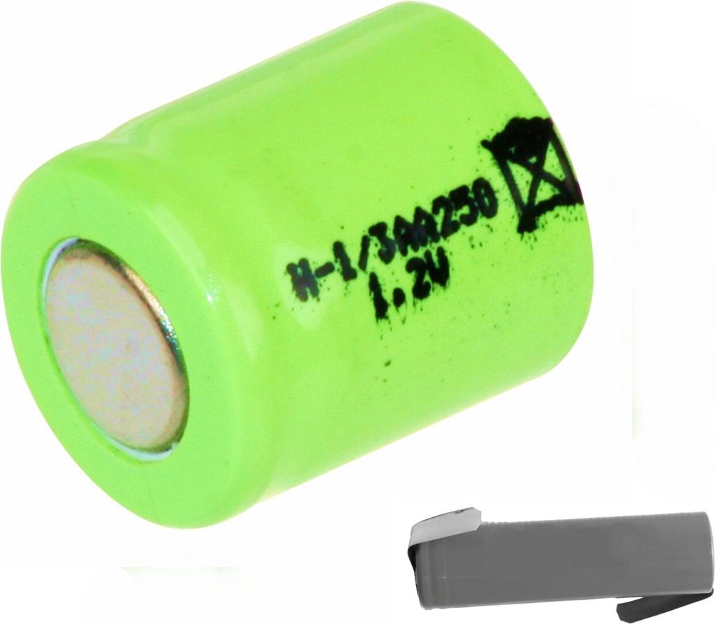 Mexcel Akku 1/3 AA 1,2V / 300mAh H-1/3AA250 NiMh Lötfahne Z