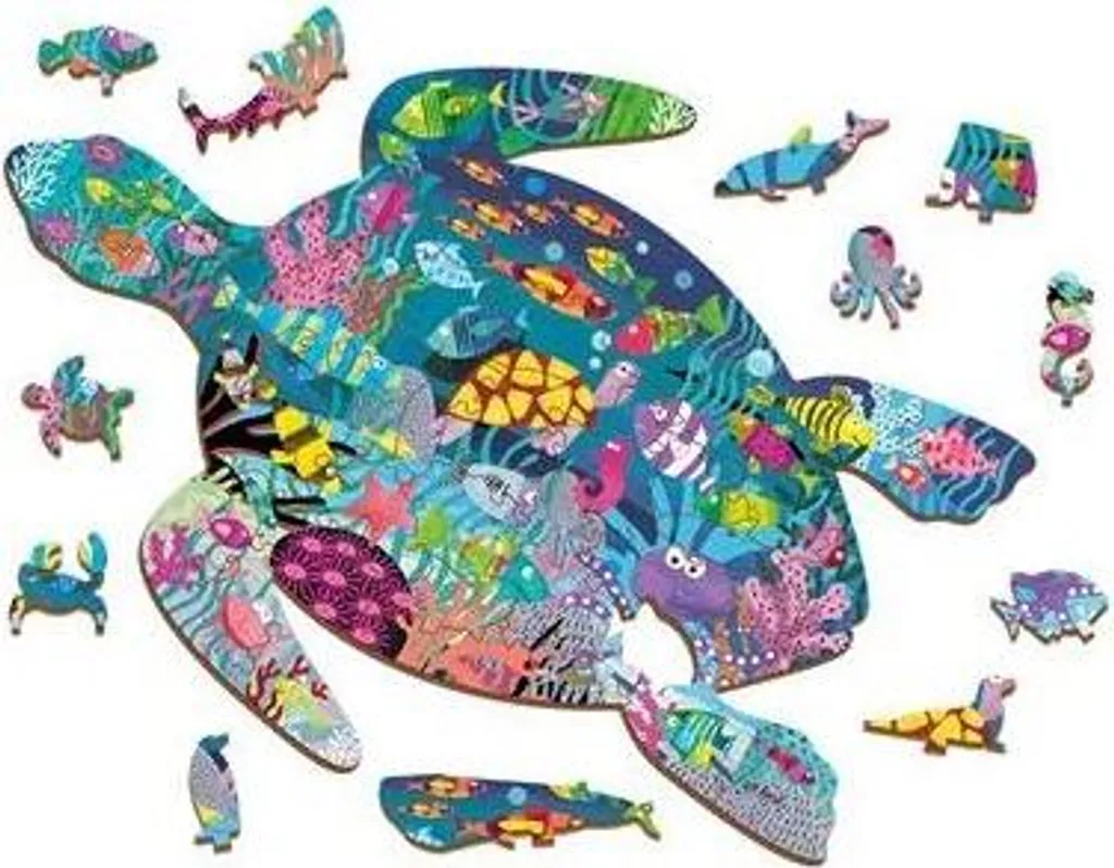 Puzzle en bois Ludattica Océan en bois de hêtre et peintures saines