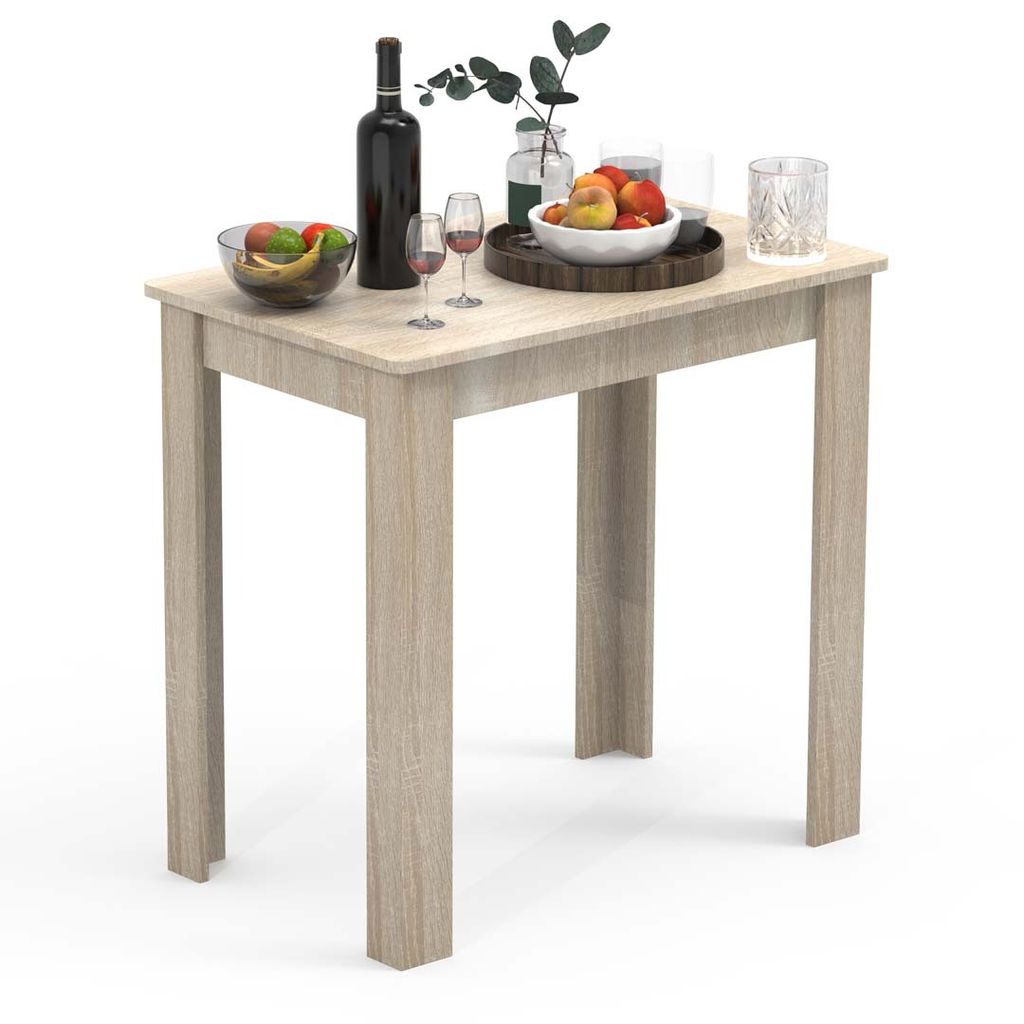 VCM Holz Esstisch | H. 76 x B. 80 x T. 50 cm | Küchentisch Speisetisch Tisch Esal