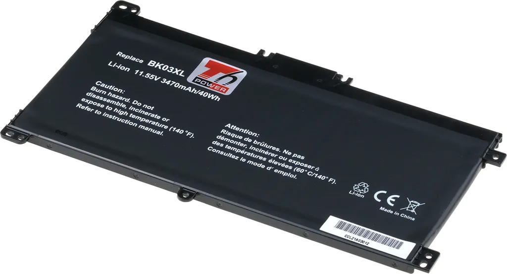 Batteria T6 Power per HP Pavilion x360 14-ba090 | 11.55V 40Wh BK03XL