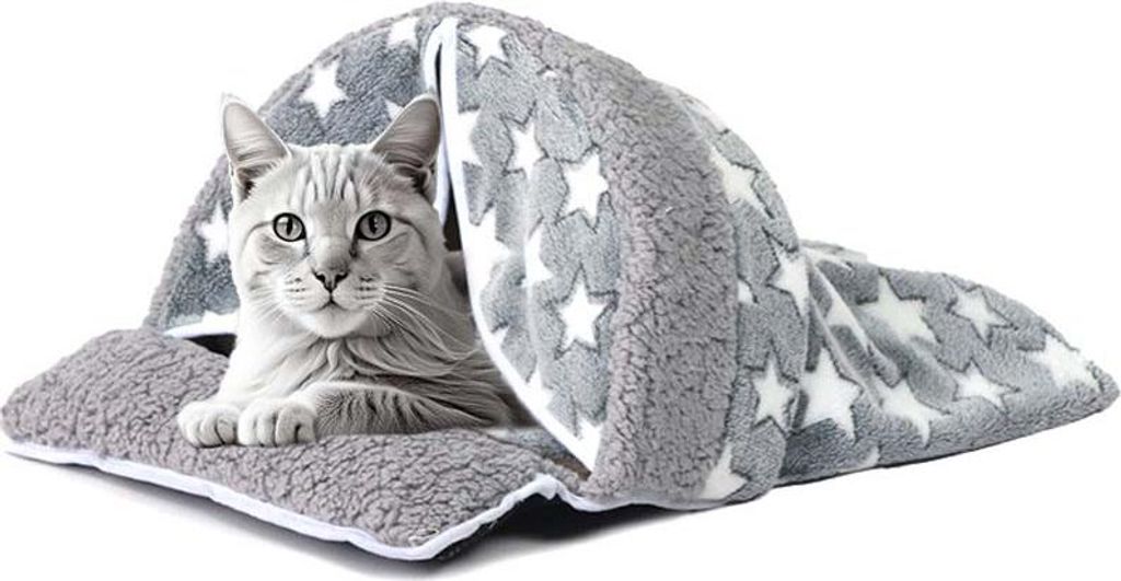 Wärmeisoliertes Katzenbett mit Tragegriff - Verstärkte Polsterung & flexibel positionierbar für behagliche Ruheplätze