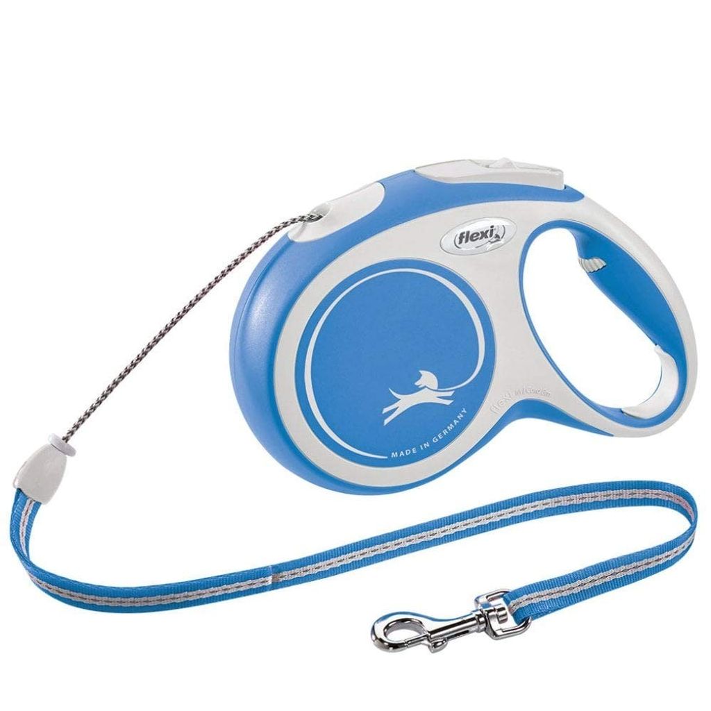 FLEXI Rollleine New COMFORT Seil - 8m, bis 12kg - blau Produktbild 3