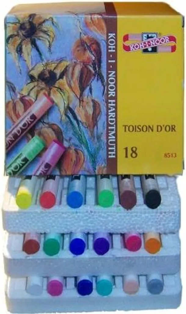 Coffret de 18 Pastels Secs Toison d'Or 8513/18 pour Dessin Artistique